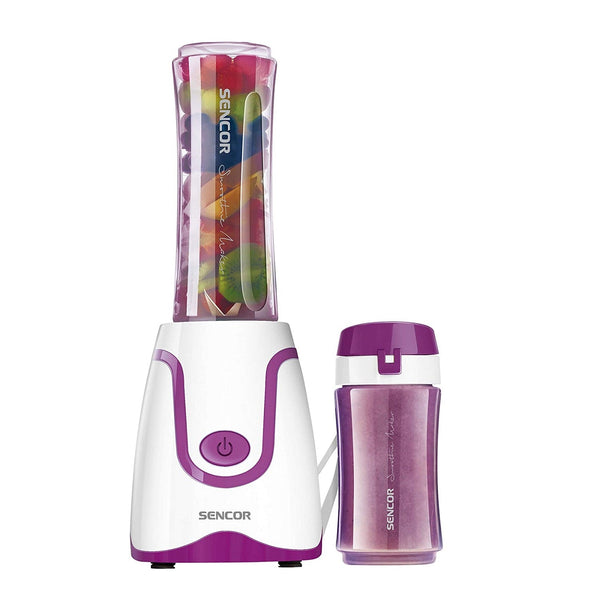 Sencor SBL-2205VT 300W Smoothie Blender with 2 Impact Resistant BPA Free Bottles, Violet