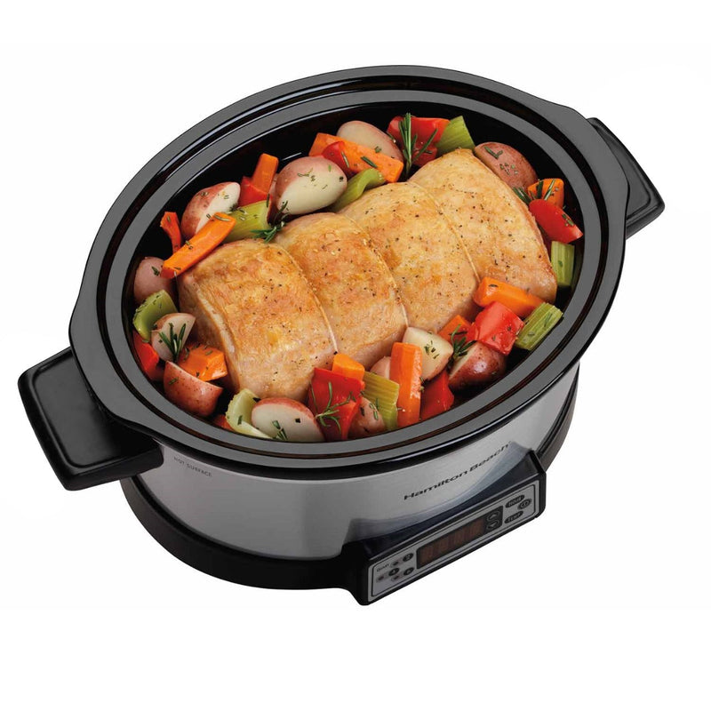 Hamilton Beach 33642C Programmable Right Size Multi Quart Slow Cooker