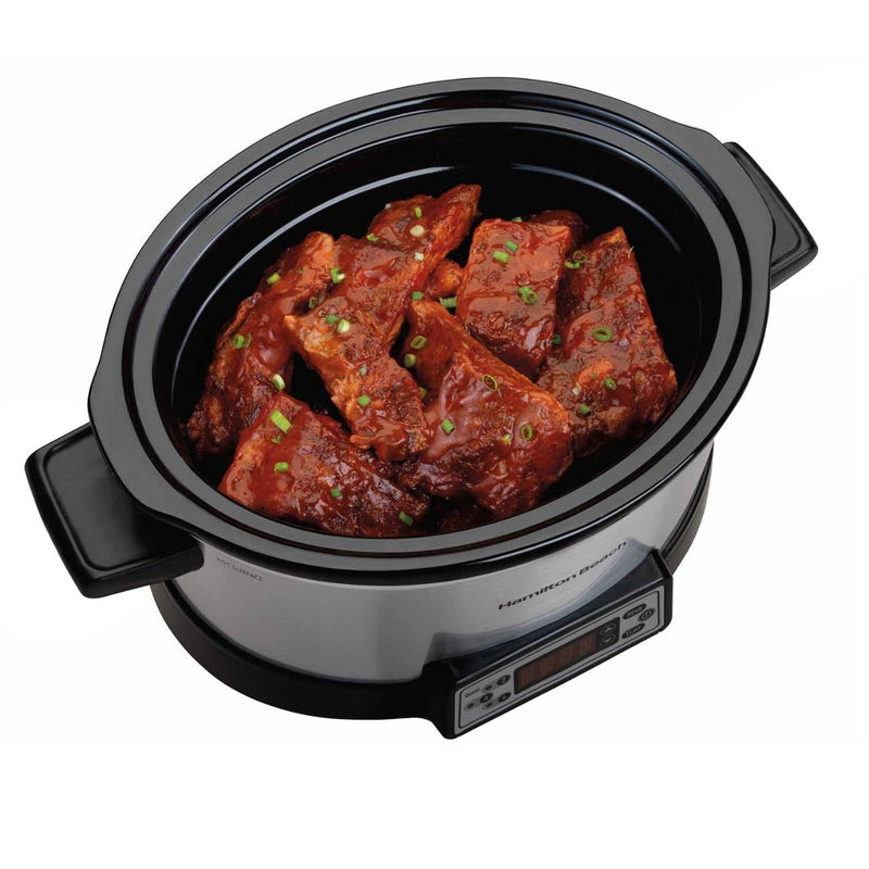 Hamilton Beach 33642C Programmable Right Size Multi Quart Slow Cooker