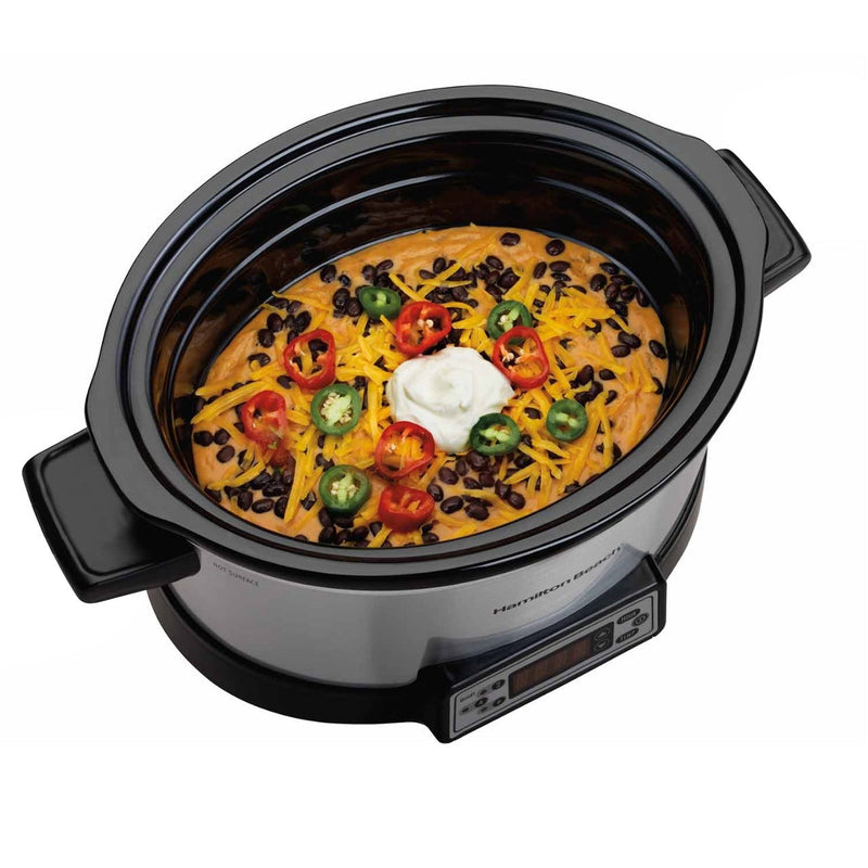 Hamilton Beach 33642C Programmable Right Size Multi Quart Slow Cooker