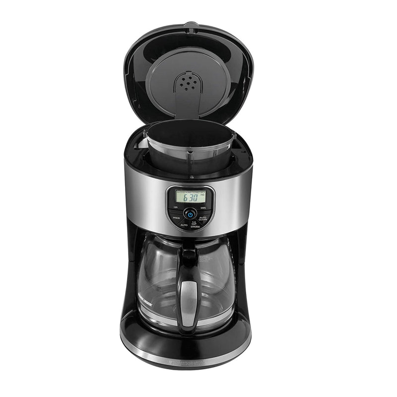 Black+Decker Coffee Maker, 12 Cup, Programmable, Black and Silver, CM4000SC