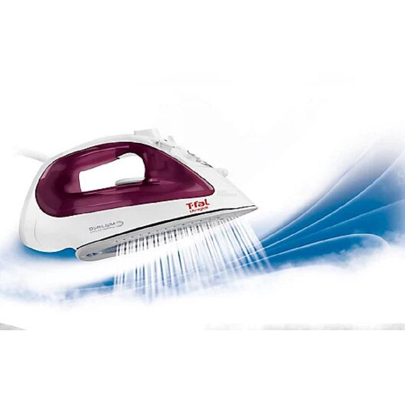 T-fal Comfort Glide FV2626Q0 Steam Iron in Magenta (Refurbished)