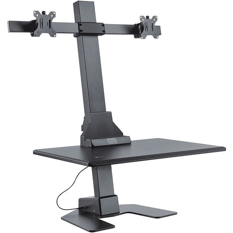 OPEN BOX - Star Ergonomics Dual Monitor Electric Sit-Stand Workstation Premium Series- SE05E2WB