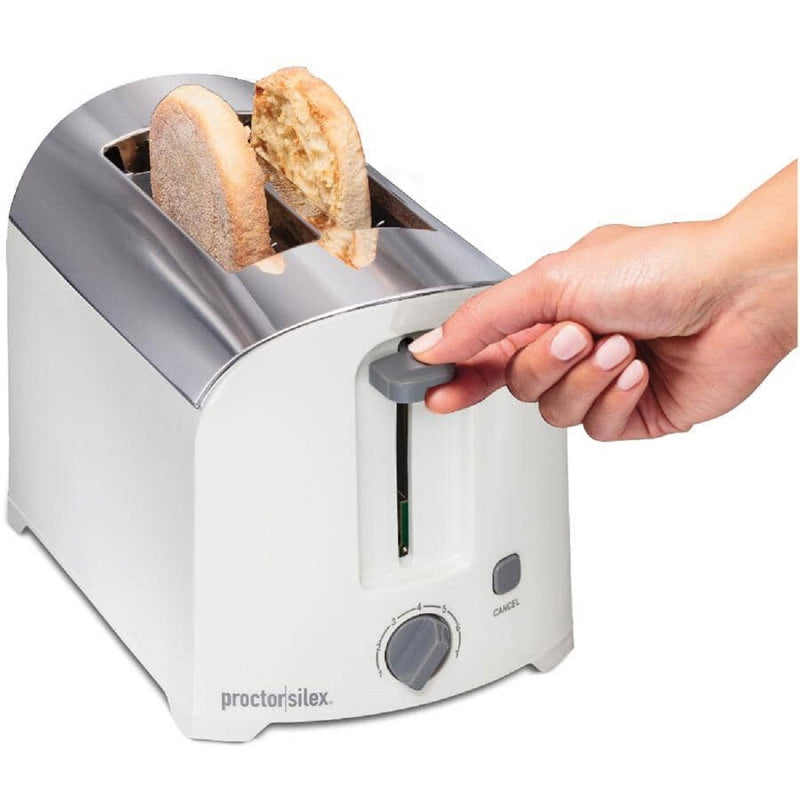 Proctor Silex 22632PS 2-Slice Toaster, White