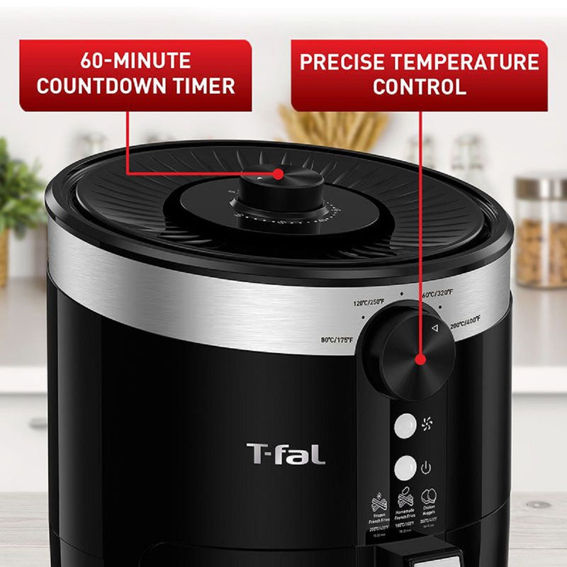 T-fal EY120850 Fry Easy Fry Compact Large Air Fryer- (Manufacturer Refurbished - Comes with 1 year Manufacturer Warranty)