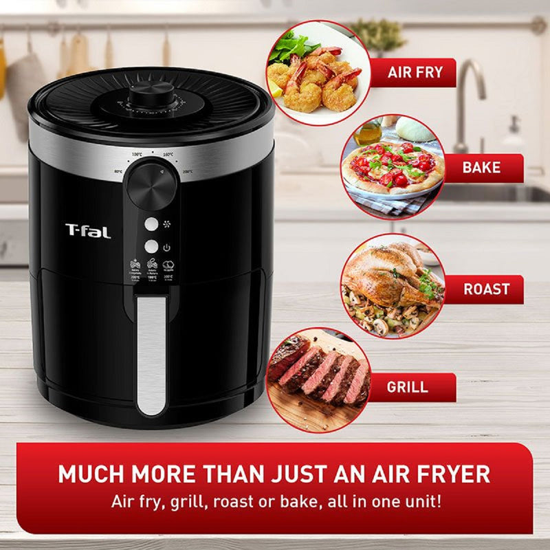 T-fal EY120850 Fry Easy Fry Compact Large Air Fryer- (Manufacturer Refurbished - Comes with 1 year Manufacturer Warranty)