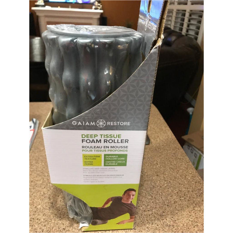 Gaiam Restore Deep Tissue Foam Roller Grey 13” Long;  Pack of 2 - SaleCanada Inc.