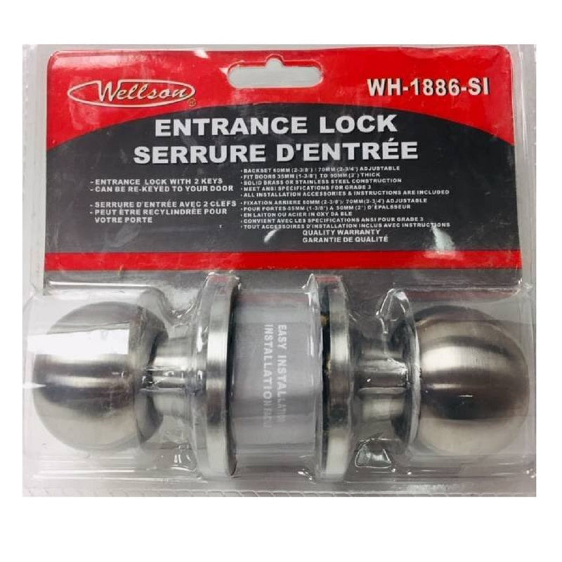 Wellson Entrance Lock-With 2 Keys (Gold)